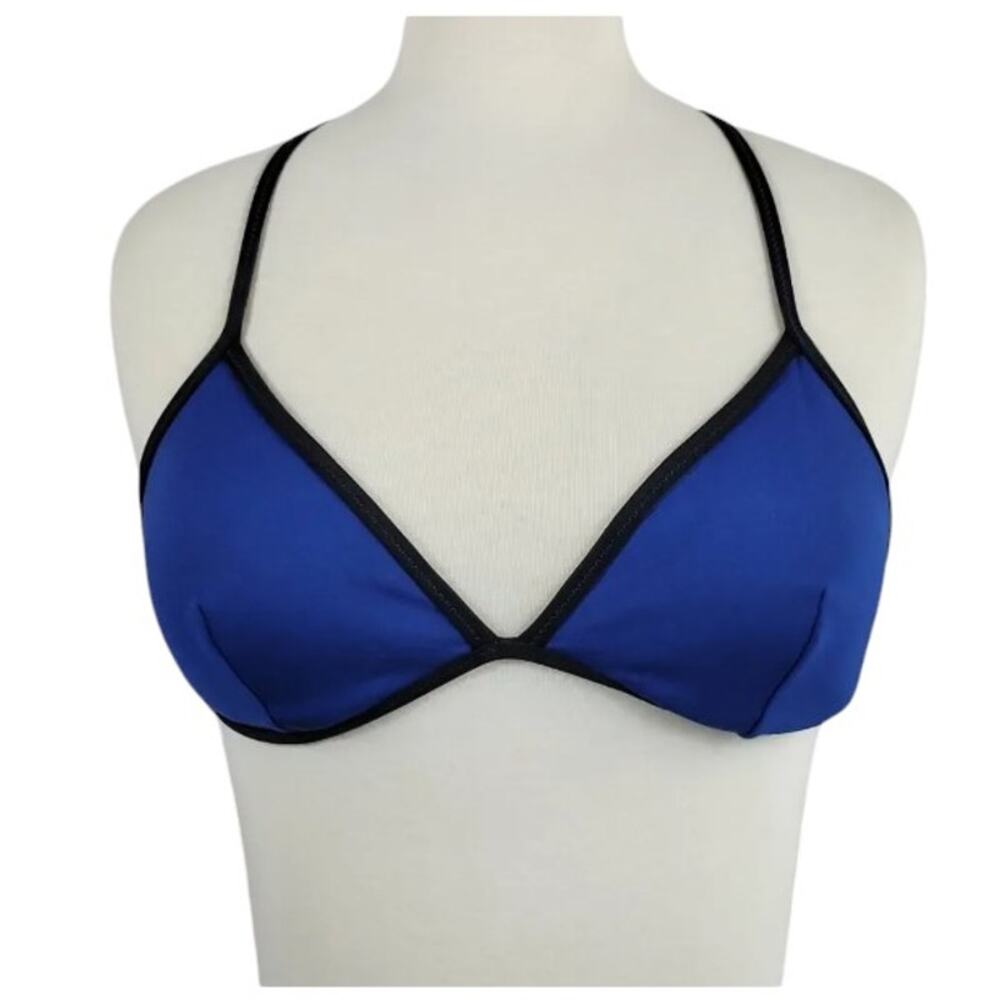 Victoria's Secret strappy bikini top blue M